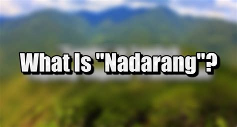 madarang meaning in tagalog|NADARANG (Tagalog).